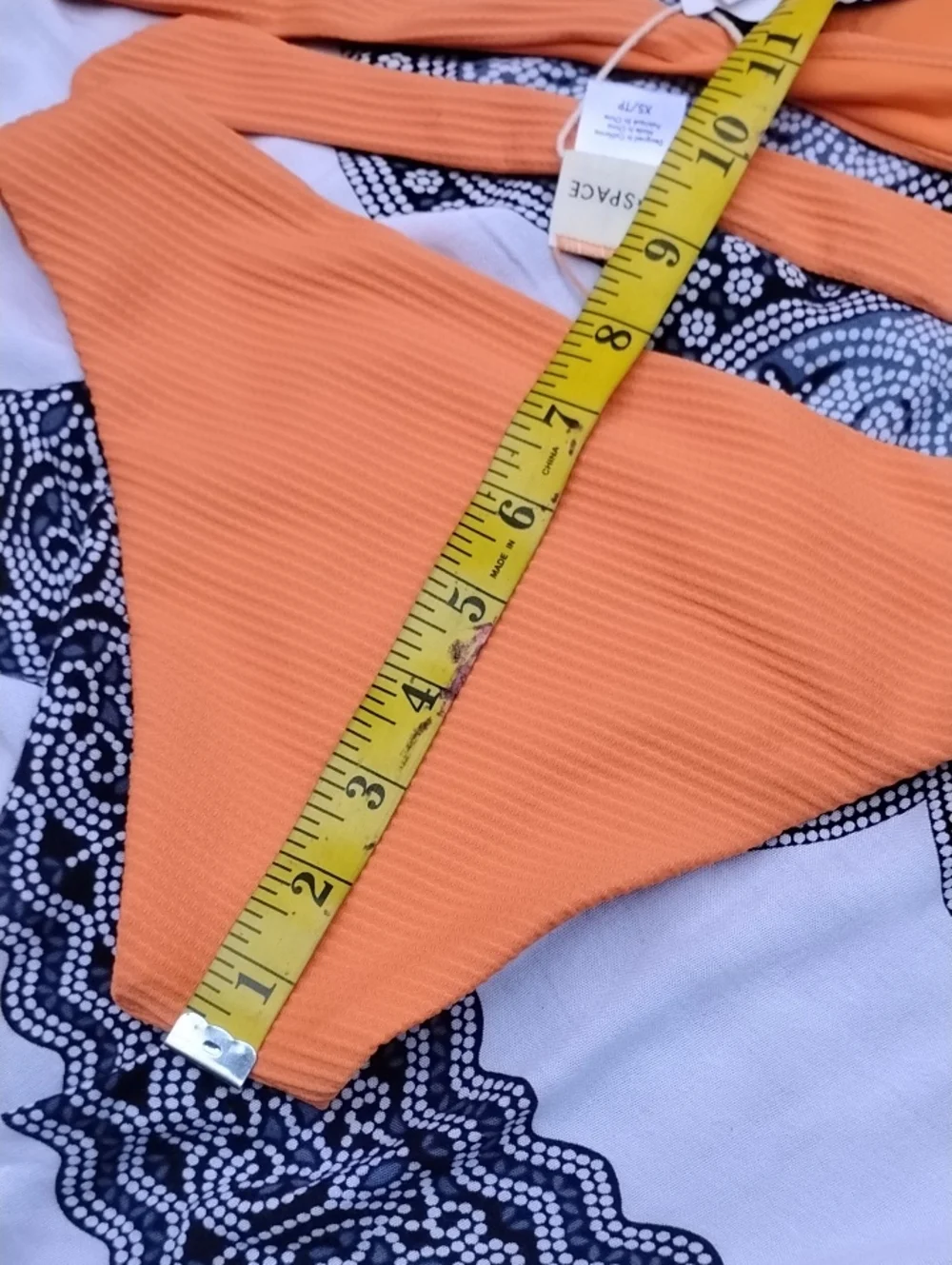 L*Space Nikita Ribbed Underwire Bikini Set NWT Orange Sienna Top S Bottom XS